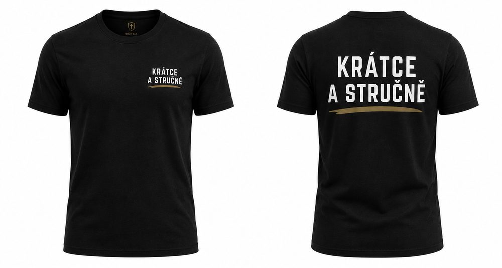 Pánské tričko Krátce a stručně