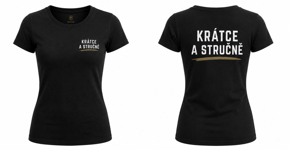 Dámské tričko Krátce a stručně
